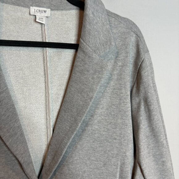 J. Crew grey sweatshirt blazer jacket - Picture 2 of 5